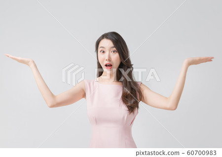 Happy single woman life, an attractive smiling woman holding shopping bags 294 Happy single woman life, an attractive smiling woman holding shopping bags 294 60700983