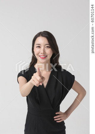 Happy single woman life, an attractive smiling woman holding shopping bags 079 60701144