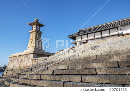 Tomonoura, Fukuyama City, Hiroshima Prefecture Symbolic nightlight of Tomonoura Tomonoura, Fukuyama City, Hiroshima Prefecture Symbolic nightlight of Tomonoura 60701583