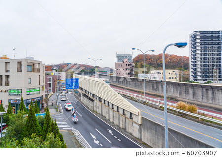 Hachioji bypass seen from Kitano Station in Tokyo 60703907