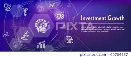Banking, Investments and Growth Icon Set - Dollar Banking, Investments and Growth Icon Set - Dollar 60704387