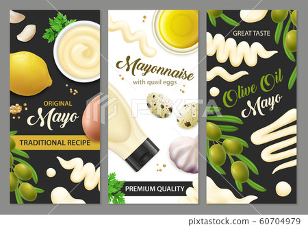 Mayonnaise Vertical Banners Set 60704979