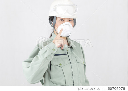 Dust mask engineer construction industry safety worker Dust mask engineer construction industry safety worker 60706076