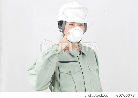 Dust mask engineer construction industry safety worker Dust mask engineer construction industry safety worker 60706078