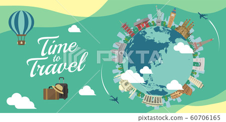 海外旅行/度假形象橫幅/世界著名建築物（廢墟，建築物，世界遺產） 60706165