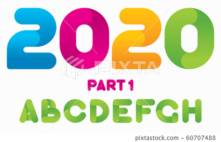 Vector Gradient Font Vector Gradient Font 60707488