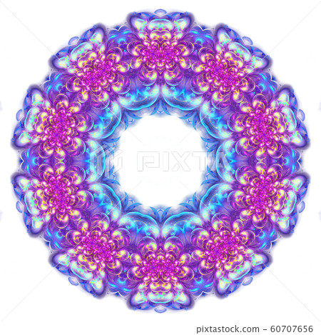 blue purple circle geometric ornament isolated blue purple circle geometric ornament isolated 60707656
