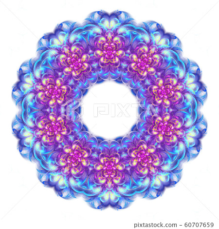 blue purple circle geometric ornament isolated blue purple circle geometric ornament isolated 60707659