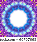 blue purple circle geometric ornament isolated  60707663