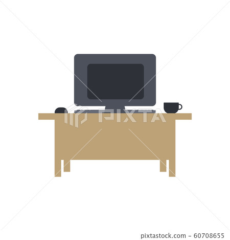 office desk chair computer employee room vector office desk chair computer employee room vector 60708655
