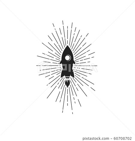 space rocket ship ray of light logo space rocket ship ray of light logo 60708702