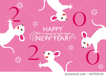 新年賀卡 賀年片 賀年卡 60709339