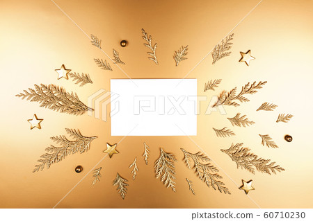 Golden Christmas decorations 60710230