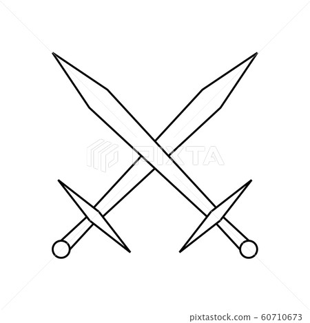 Set of crossing swords icons. Stock Vector by ©maximmmmum 41588327