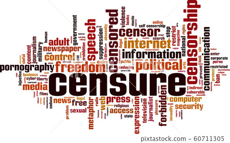 Censure word cloud Censure word cloud 60711305