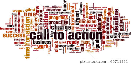 Call to action word cloud 60711331