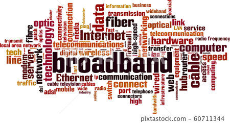 Broadband word cloud Broadband word cloud 60711344