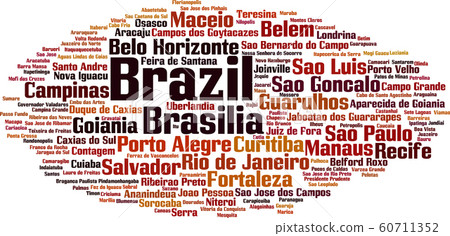 Cities in Brazil word cloud Cities in Brazil word cloud 60711352