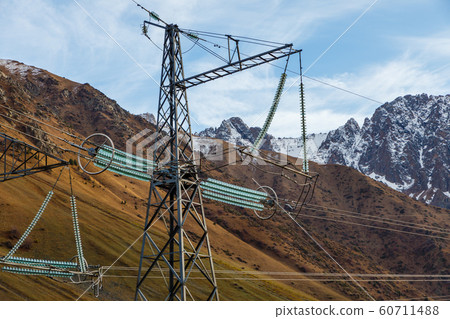High-voltage electrical insulator electric line High-voltage electrical insulator electric line 60711488