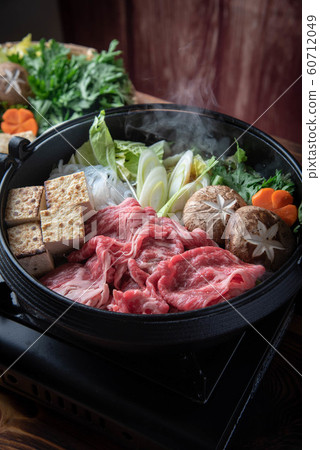 Sukiyaki, japanese famous beef hot pot 60712049