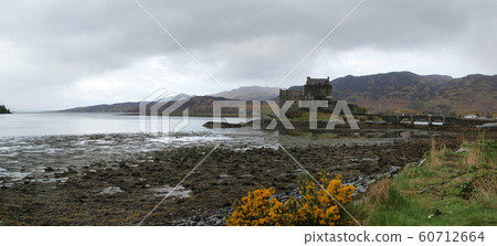 Panoramic view on Eilean Donan castle - one of the 60712664