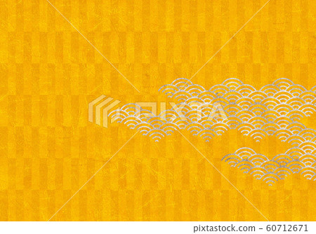Background: Qinghai wave checkered pattern wave sea checkered tradition Japanese style Japanese pattern design wallpaper texture orange orange folding screen Background: Qinghai wave checkered pattern wave sea checkered tradition Japanese style Japanese pattern design wallpaper texture orange orange folding screen 60712671
