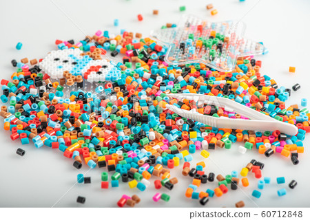 Perler beads on the table, set. Toys for leisure Perler beads on the table, set. Toys for leisure 60712848