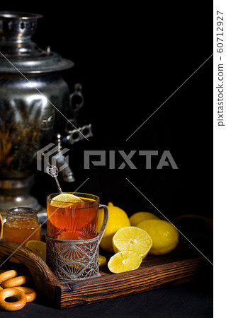 Russian tea from samovar 60712927