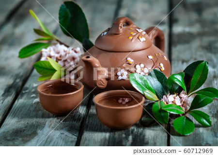 Tea and spring blossom Tea and spring blossom 60712969