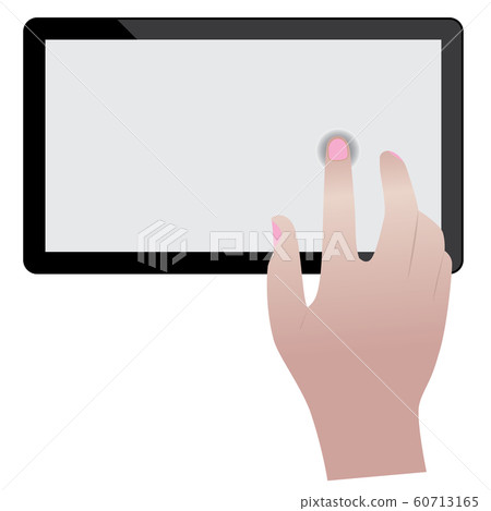 hand with mobile vector design hand with mobile vector design 60713165