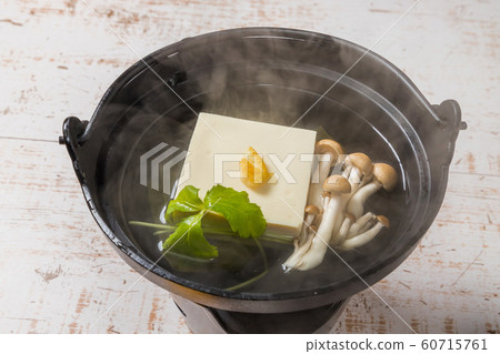 Boiled tofu (bean curd) Japanese food 60715761