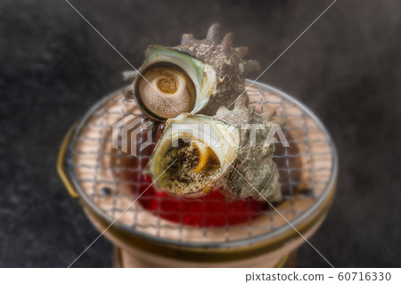 Grilled (turban shell) Japanese food Grilled (turban shell) Japanese food 60716330