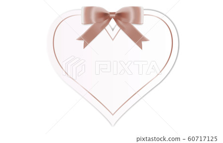 Heart ribbon pink price tag tag 60717125