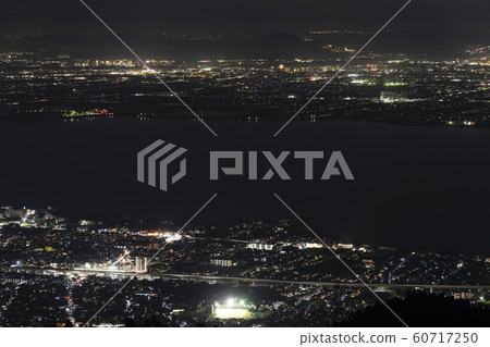 The night view of Lake Biwa from the Hieizan Enryakuji Temple The night view of Lake Biwa from the Hieizan Enryakuji Temple 60717250