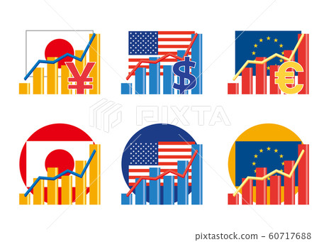 Forex stock graph image Japan America Euro 60717688