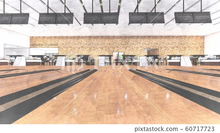 Bowling Alley No People Illustration 2-83 60717723