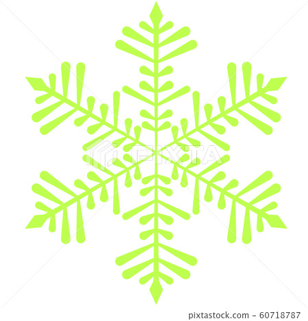 Snow crystal (yellowish green) Snow crystal (yellowish green) 60718787