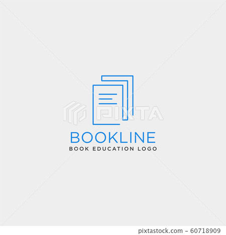 education book library line logo template vector education book library line logo template vector 60718909