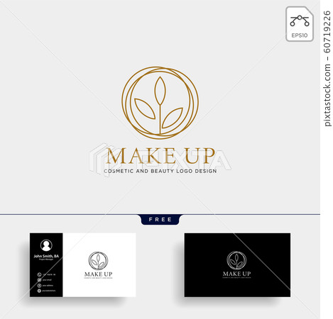 beauty cosmetic line art logo template vector 60719226