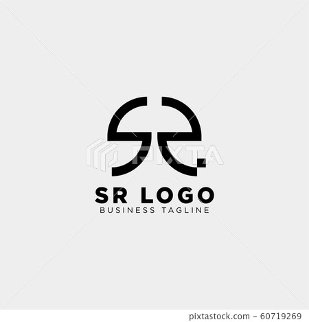 SR letter initial business logo template vector SR letter initial business logo template vector 60719269