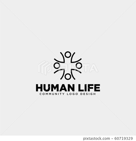 human tree leaf community logo template vector human tree leaf community logo template vector 60719329