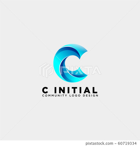 letter c community human logo template vector letter c community human logo template vector 60719334