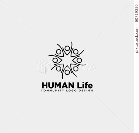 human tree leaf community logo template vector human tree leaf community logo template vector 60719336