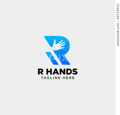 minimal r letter, initial hand logo template minimal r letter, initial hand logo template 60719452