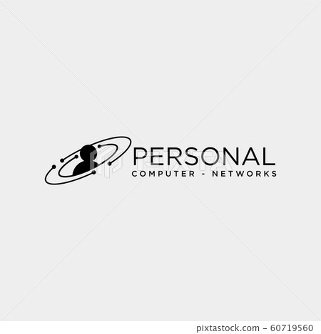personal connectivity network logo template vector 60719560