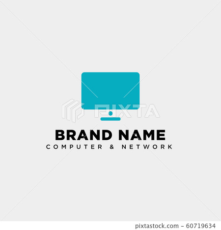 monitor digital technology logo template vector monitor digital technology logo template vector 60719634
