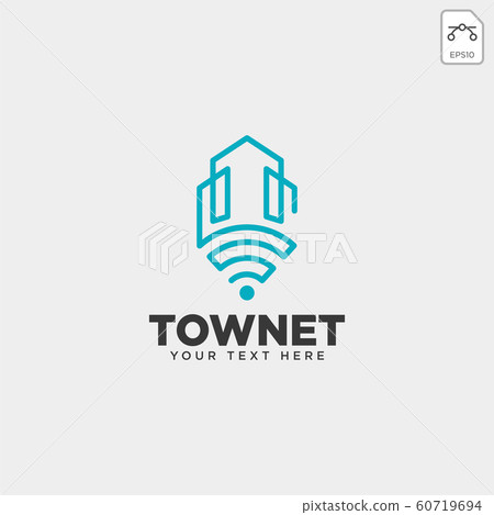 city or town network connection logo template city or town network connection logo template 60719694