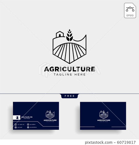 agriculture farm line badge vintage logo template agriculture farm line badge vintage logo template 60719817