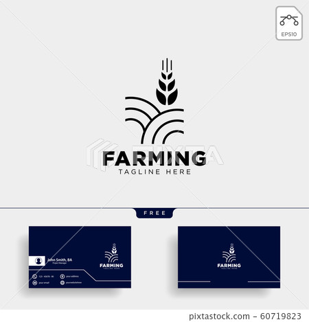 agriculture farm line badge vintage logo template agriculture farm line badge vintage logo template 60719823