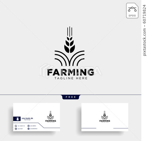 agriculture farm line badge vintage logo template agriculture farm line badge vintage logo template 60719824